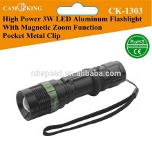 high power led flashlight,aluminum flashlight,zoom flashlight