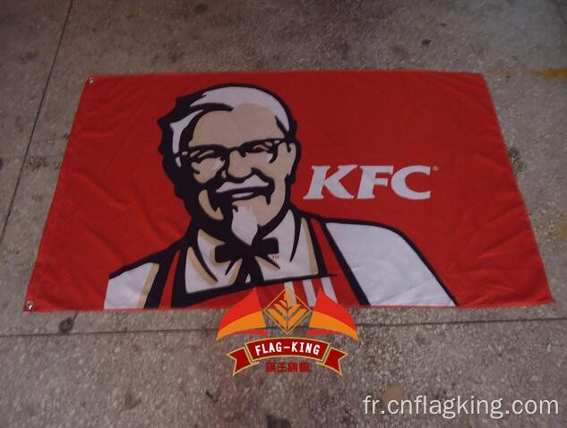 Drapeau KFC 90*150CM 100% polyester Bannière KFC