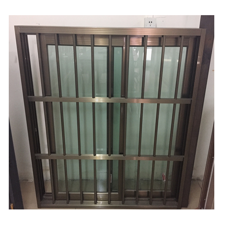 Security grills design size customized powder coated anti-theft house window