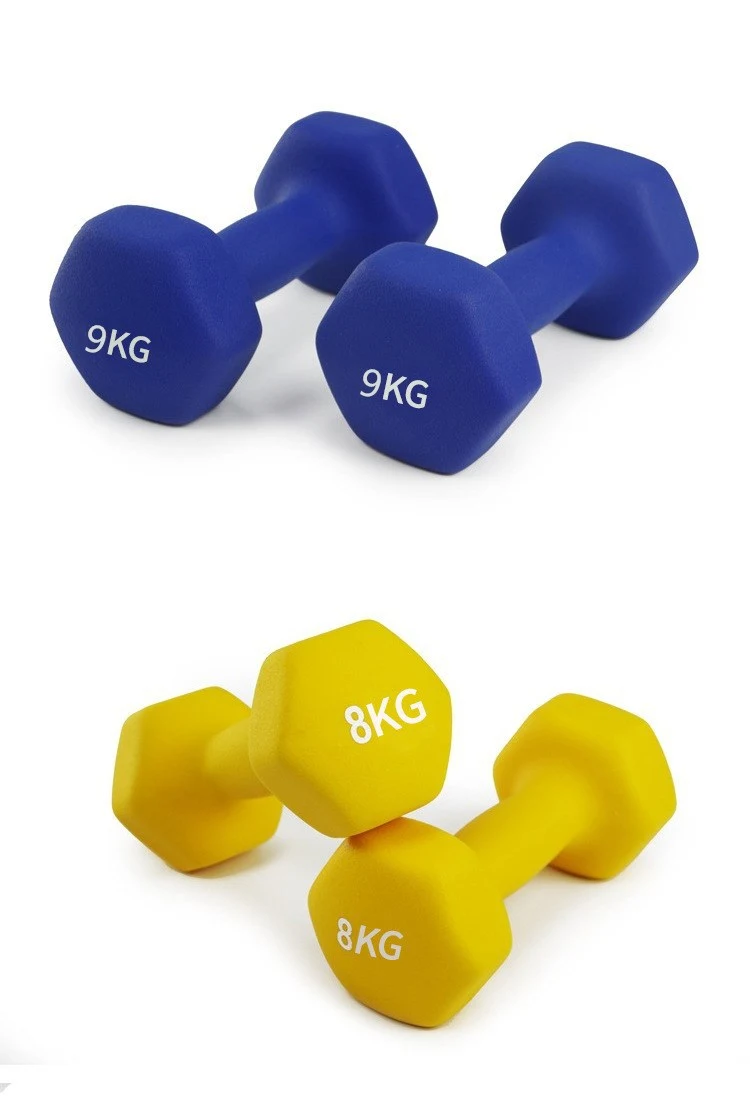 Portable Gym Equipment Fitness Hexagonal 1kg Dumbbell