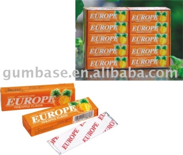 Pineapple chewing gum