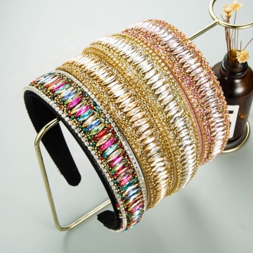 fashionable hot sale rhinestone colorful bling hairbands