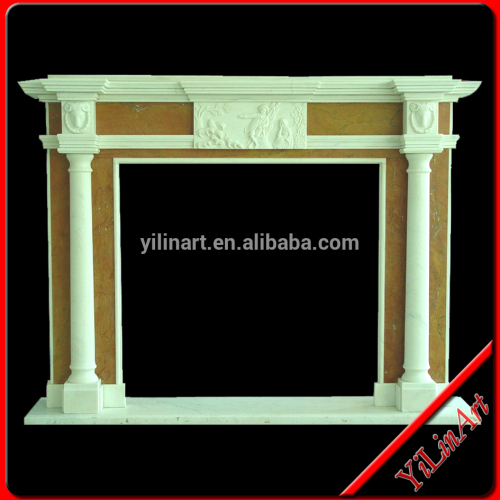 Factory Price Stone Marble Fireplace Mantel For Sale