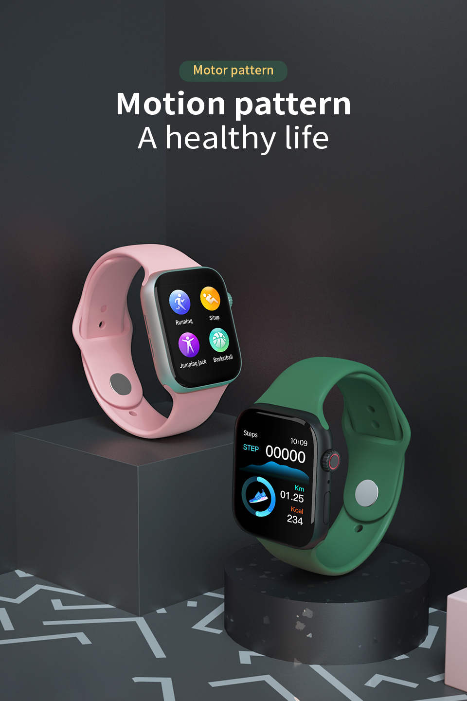 Z22 Fashionable Mens Ladies Smartwatch Fitness Calories Oxygen IOS Android Wear Smart Watch