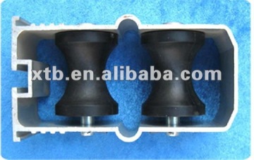 Support wheel for greenhouse ventilation system