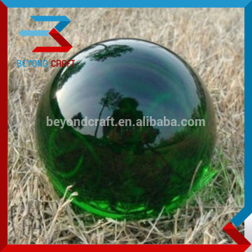 decorative large green glass balls