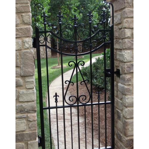 Black Paint Wrought Iron Gates