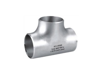 316L pipe fittings straight tee