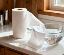 Custom Printed Unbleached Kitchen Towel Rolls