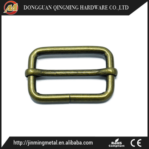 Avoid discoloration square metal ring buckle for bags
