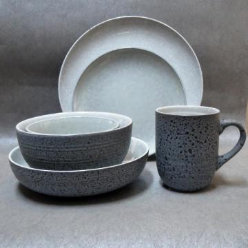 Stoneware dinnerware Speckle Blue