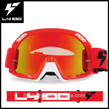 Wholesale LY100 Red Frame REVO Red Lens Motorcycle Goggles MX Goggle Motocross Racing Goggle
