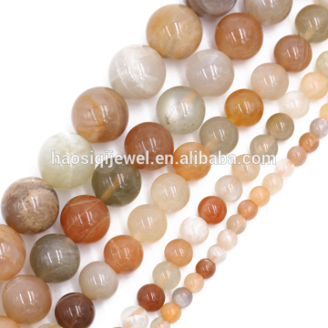 Alibaba jewelry making raw material natural loose multicolor moonstone gemstone bead strand for selling with high quality