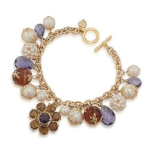 Elegant faux bijoux gold bracelet 2013