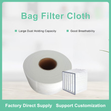 Material de tela de filtro de bolsa no tejido
