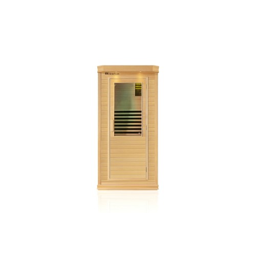 Sauna infravermelha de uma pessoa sem corrimãos