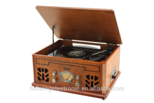 CD record cassette player Nostalgic music system FW-1443
