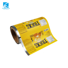 Custom Printed Plastic Gold Aluminum Film Biscuit Packaging Roll