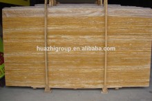 Golden Travertine Marble Slab