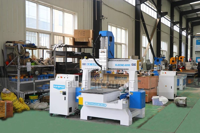 Jinan Blue Elephant Customized 6090 4 Axis CNC Router Wood Carving Machine with Rotary Device