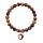 Moda de piedra de cristal natural Personalidad simple Pulsera de corazón Pulsera Gémica Tigre Tiger Rose Rose Bead Stretch Pulsera