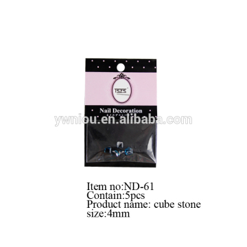 wholesale bulk pack women beauty cube stone for nail decoration