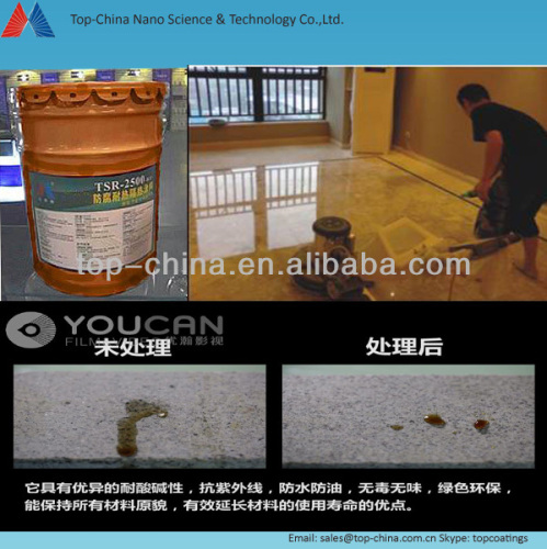 Transparent anti aging anti UV Nano stone coatings