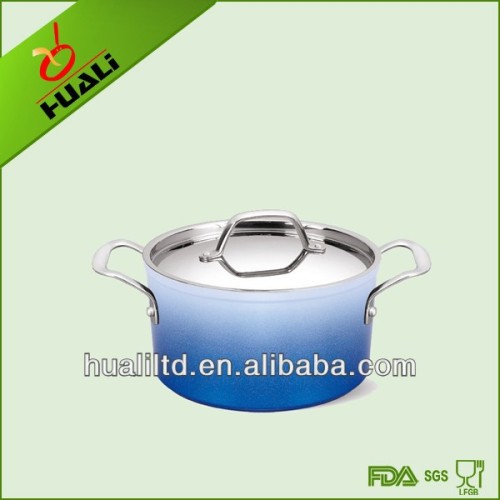 Aluminium Ceramic Colorful Sauce Pot