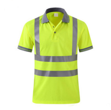 Mens Reflective Green T Shirt Hi Vis Sports Safety T Shirt