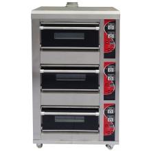 3 Deck 3 Tray Gas Baking Pizza Oven for Commercial Use