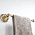 Porte-serviettes en cuivre antique base simple matériel de cuisine et de salle de bain pendentif rétro court un seul poteau