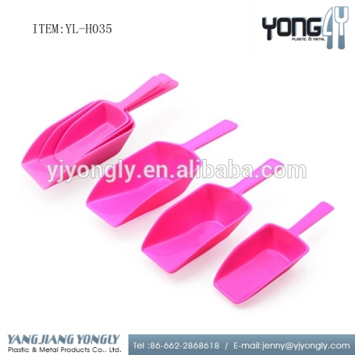 4pcs Disposable Plastic Kitchen Scoop/Ice Scoop/Candy Scoop