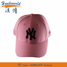 Hot sell pink hat with charecter embroidery logo