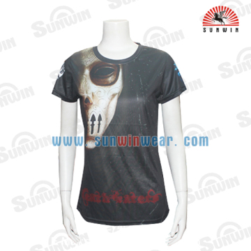 custom design brand t-shirt digital t-shirt printing lady t-shirt