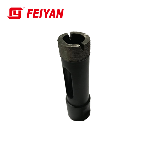 Diamond silver brazed turbo dry core bit for granite stone