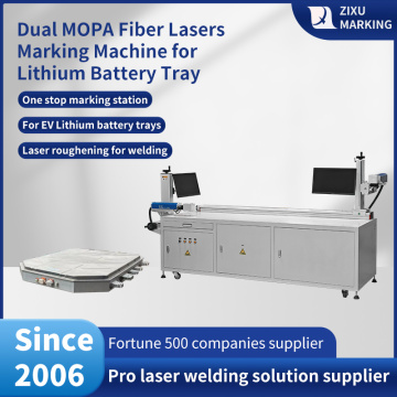 Dual MOPA Fiber Lasers Marking Machine for EV Battery Cases