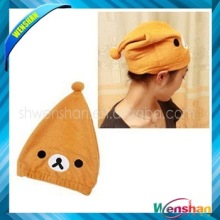 Christmas hat style Little bear high absorbent microfiber shower cap