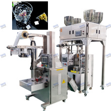 Triangle Shape Bag Mixed Blend Tea Automatic Pyramidal Tea Bagging Machine
