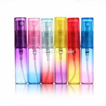 Custom made colored cylinder perfume glass pump spray bottles