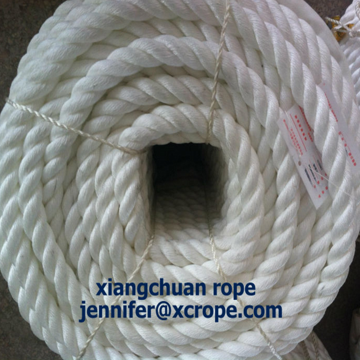 32mm 220M white polyamide yarn rope