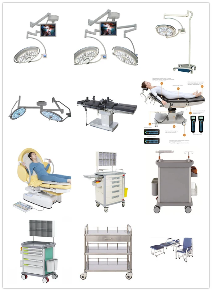 Surgical Operation Specially Two Layers Stainless Steel Surgical Operation Instrument Table Trolley