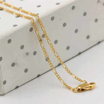 14K Gold Filled Figaro Chain Necklace: Premium Quality Jewelry Finding for Women