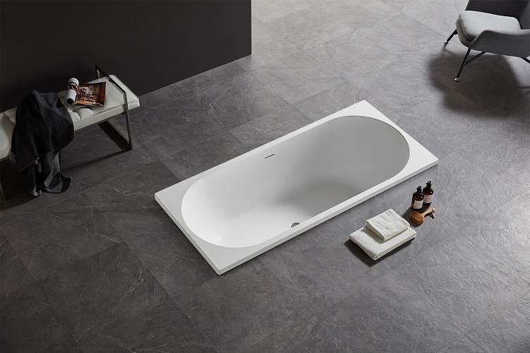 China Factory Simple White Apartment Hotel Household Bath Tub