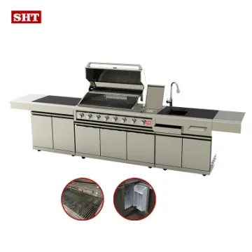 Easy Assemble Wheeling Gas BBQ Grill Kitchen Cabinet with CE