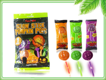 Halloween Pumpkin Glow Stick Lollipop