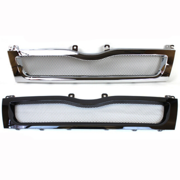 Toyota Hiace 2005-2009 grill all black chrome front grilles narrow body limited 1695 wide body broad 1880