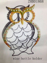 Home decoration iron metal red wine rack