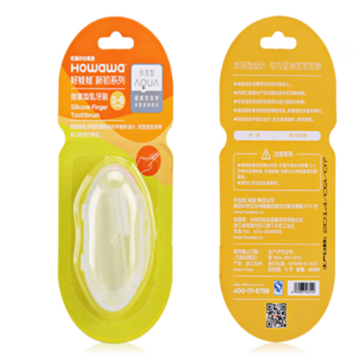 Finger Shape Safety - Brosse à dents en silicone pour bébé