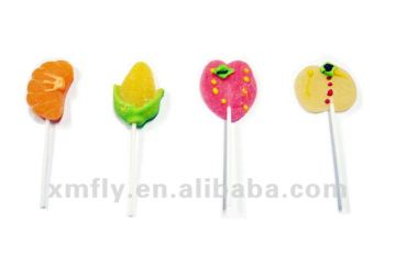 Fruit shape soft jelly pop