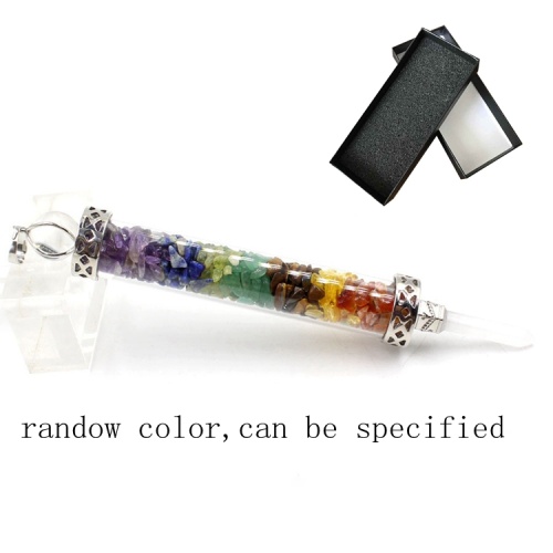 Natural crystal transport Scepter ornament hexagonal gravel pendant suitable for men and women wishing bottle